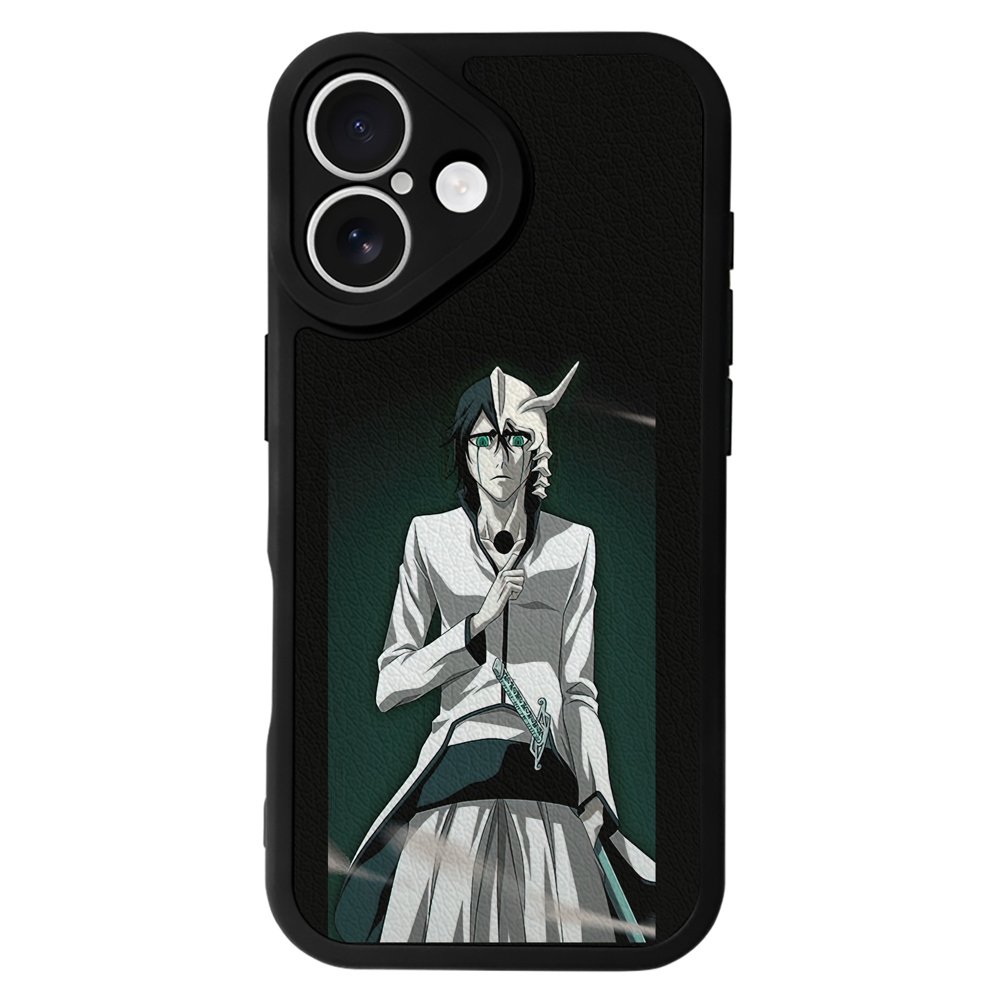 （画像用） ブリーチ ウルキオラ·シファー BLEACH Ulquiorra cifer 【iPhone 16シリーズ対応】シリコンスマホケース（レザー調） 材質：シリコン